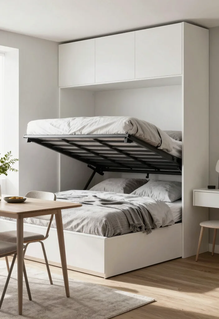 17 Bedroom and Bathroom in One Ideas for a Seamless Open Layout - 1. Multifunctional Furniture: The Game Changer 1