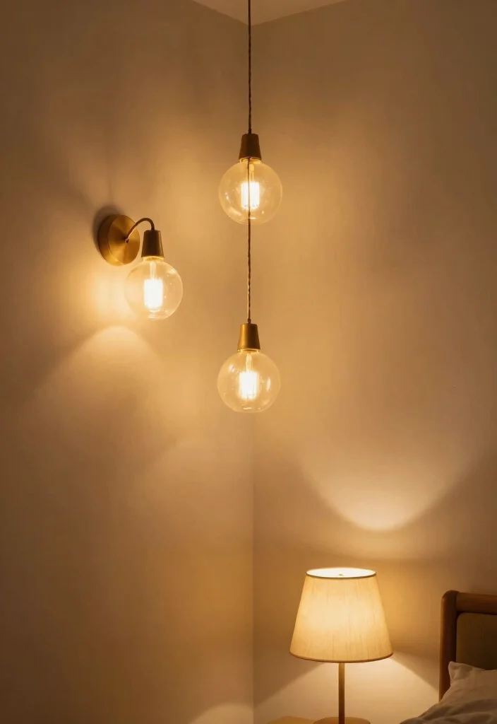 17 Bedroom and Bathroom in One Ideas for a Seamless Open Layout - 12. Lighting Layers: Illuminate with Intent 1