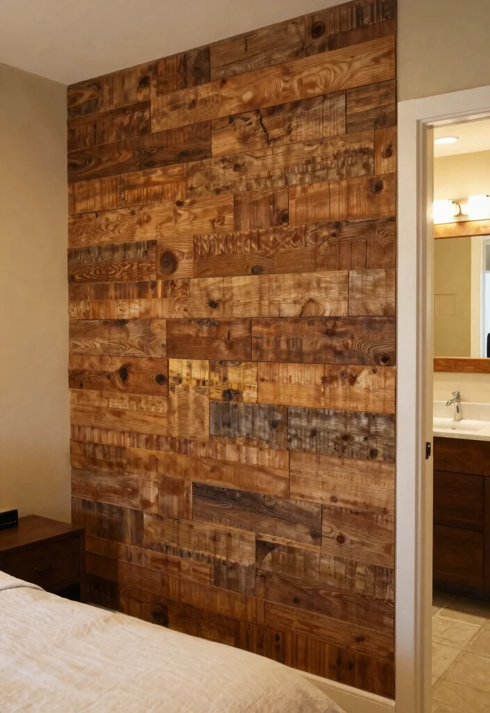 17 Bedroom and Bathroom in One Ideas for a Seamless Open Layout - 13. Use of Textured Walls: Adding Dimension 1