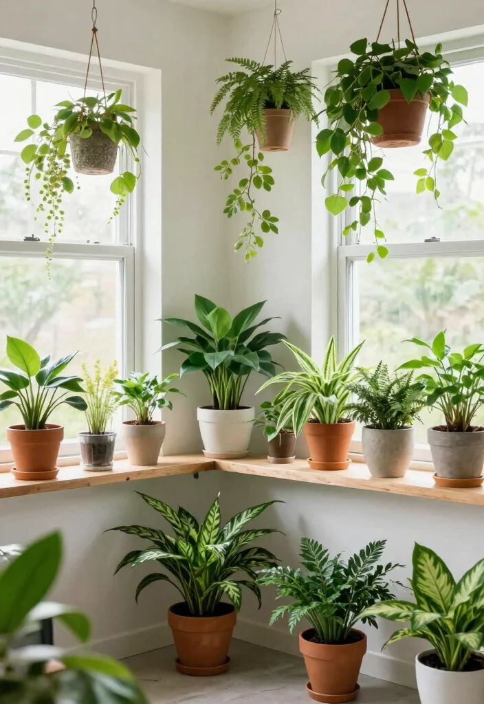 17 Bedroom and Bathroom in One Ideas for a Seamless Open Layout - 9. Plants: Bring the Outdoors In 1