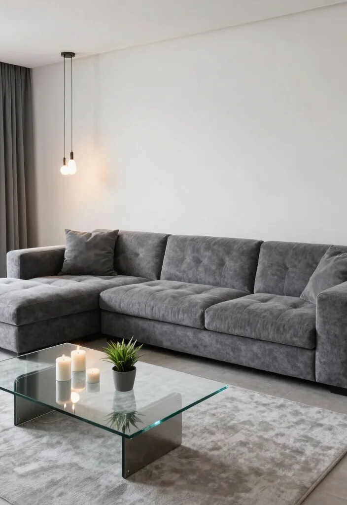 17 Grey Living Room Decor Ideas Timeless Modern Neutrals - 6. Statement Grey Furniture 1