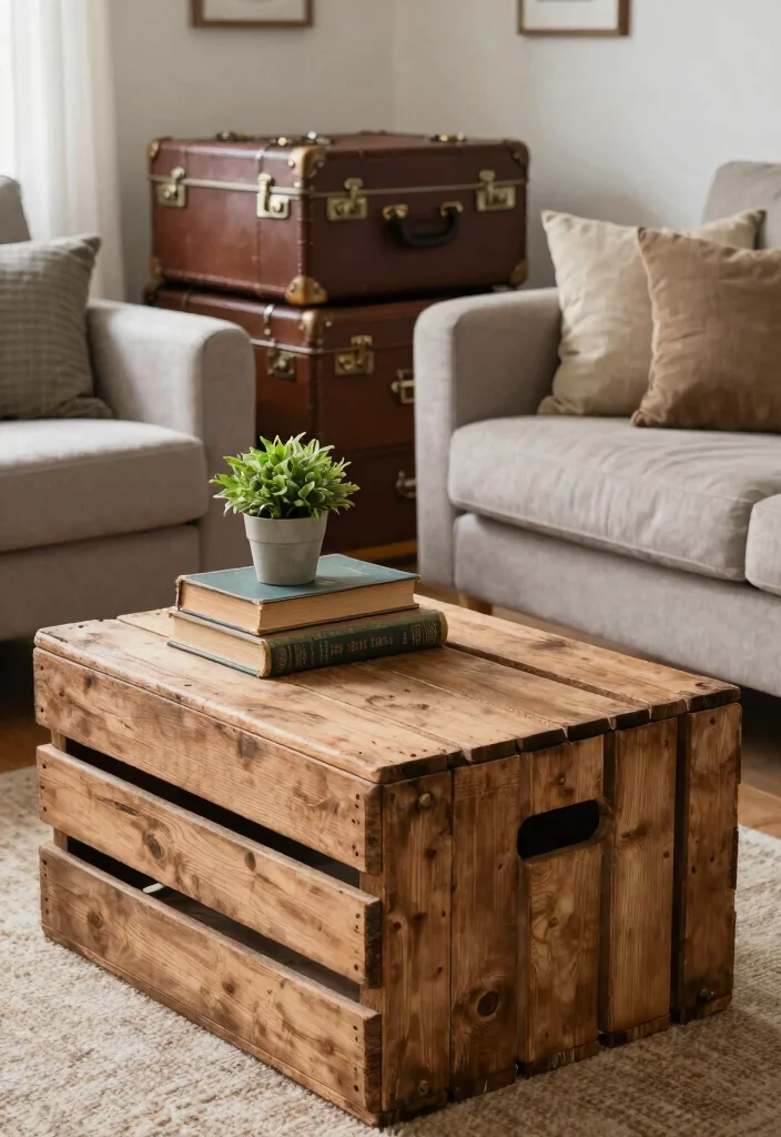 17 Hobby Lobby Farmhouse Decor Living Room Ideas Cozy Classic - 11. Repurposed Items 1