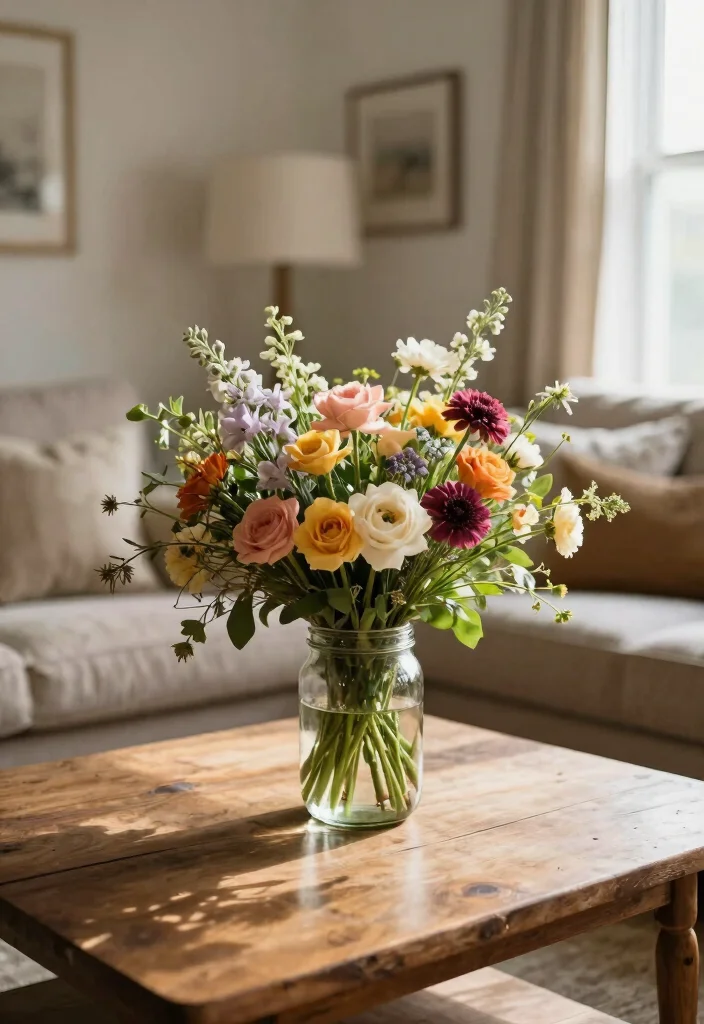 17 Hobby Lobby Farmhouse Decor Living Room Ideas Cozy Classic - 17. Seasonal Floral Arrangements 1