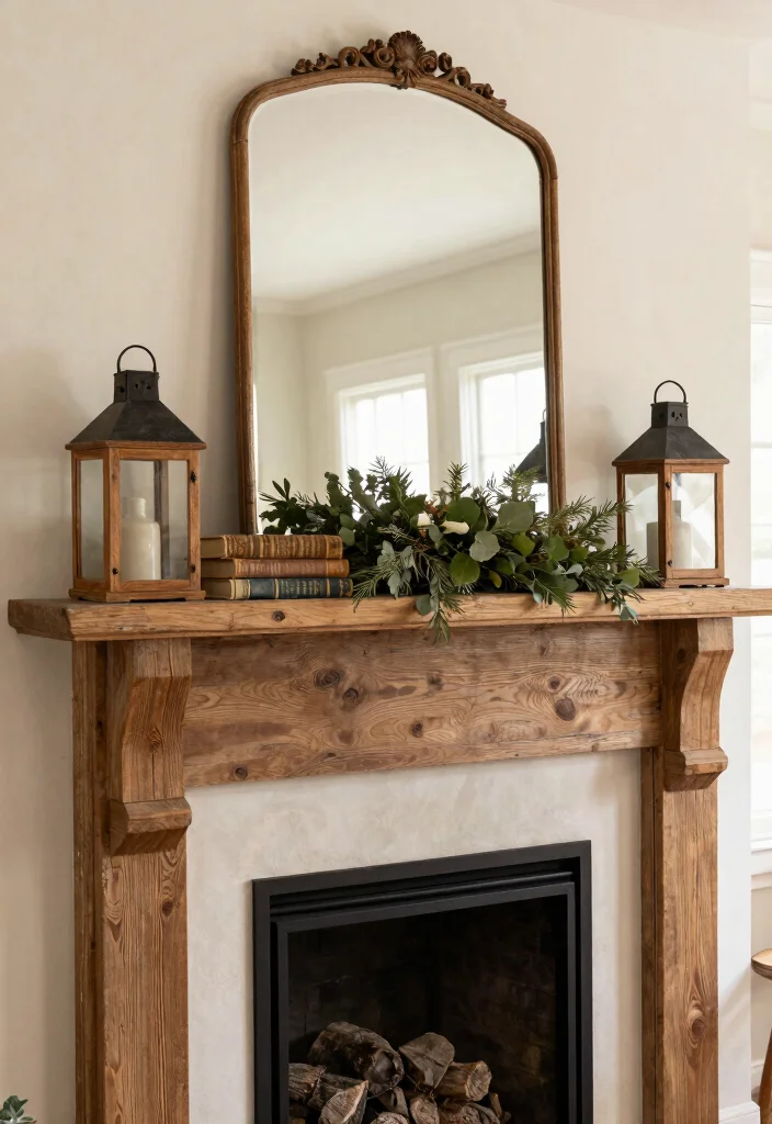 17 Hobby Lobby Farmhouse Decor Living Room Ideas Cozy Classic - 8. Farmhouse-Style Mantels 1