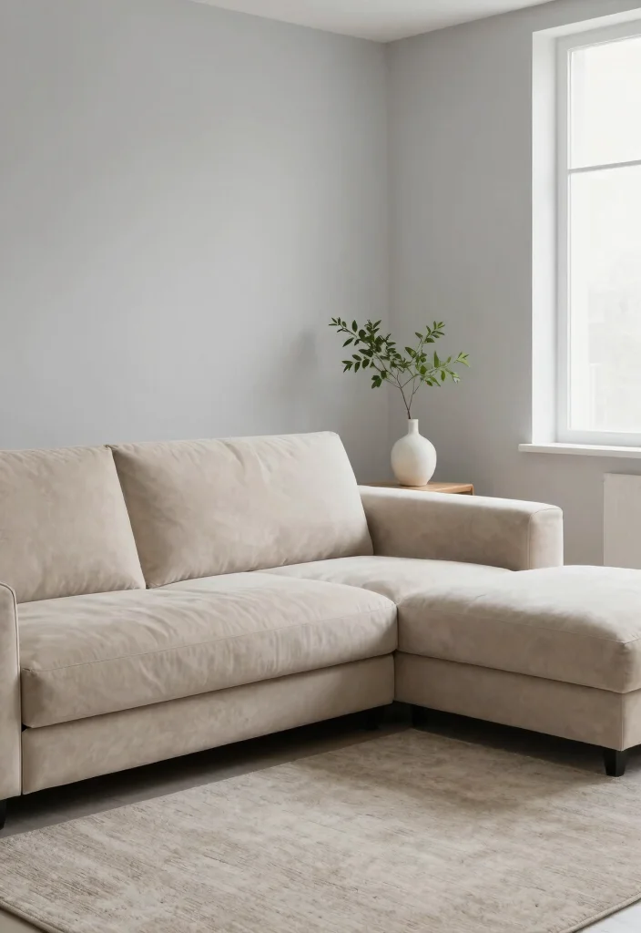 17 L Sofa Living Room Modern Ideas: Sleek Functional Layouts - 1. Embrace Minimalism with Clean Lines 1