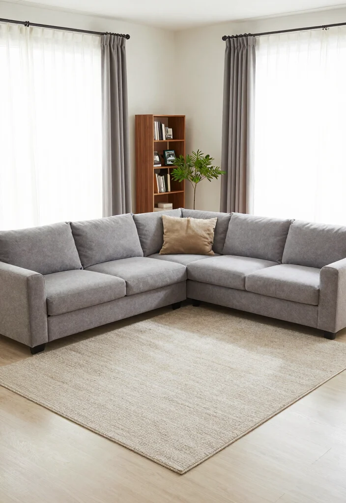 17 L Sofa Living Room Modern Ideas: Sleek Functional Layouts - 4. Zone the Space: Creating Separate Areas 1