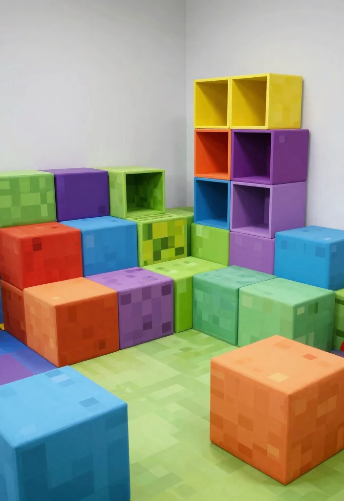 17 Minecraft Bedroom Ideas Game Aesthetic Fun Theme - 11. Modular Furniture 1