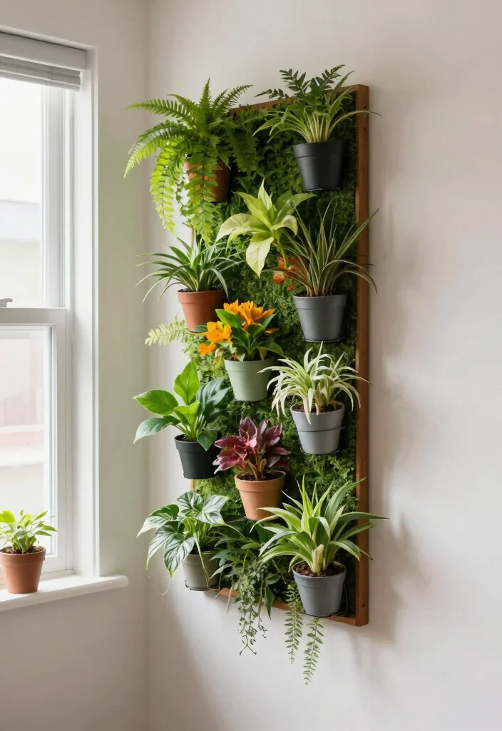 17 Small Bedroom Decor Ideas for Couples: Romantic and Practical - 10. Vertical Gardens 1