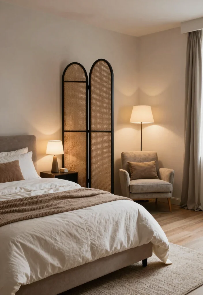 17 Small Bedroom Decor Ideas for Couples: Romantic and Practical - 16. Create Zones 1