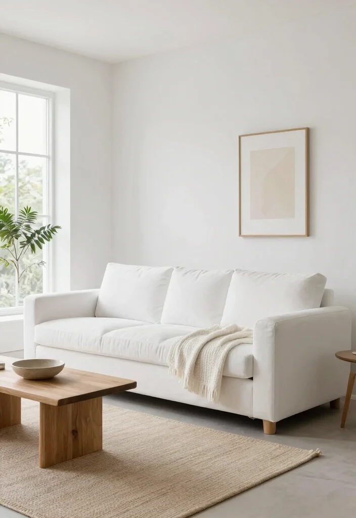 17 Small Living Room Colors Ideas That Open Up Space - 1. Soft White for a Timeless Appeal 1