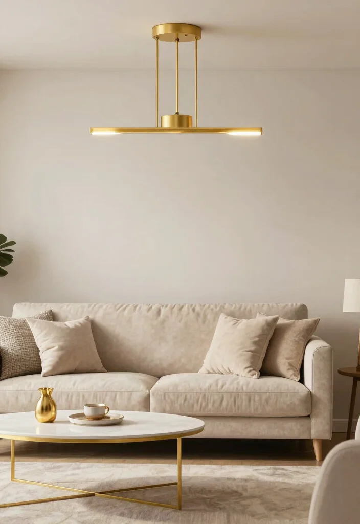 17 Small Living Room Colors Ideas That Open Up Space - 12. Soft Gold for a Touch of Luxury 1