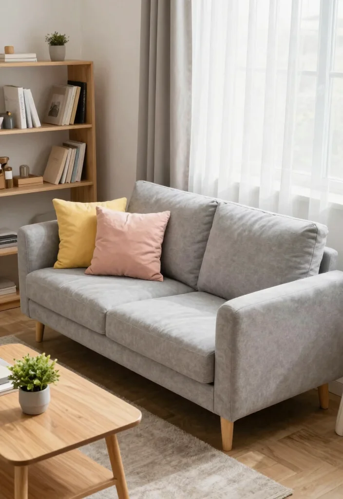 17 Sofa Ideas for Living Room That Work for Any Style - 1. Compact Sectional Magic 1