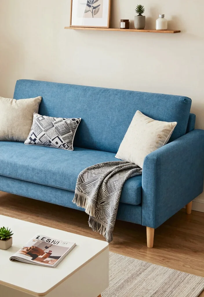 17 Sofa Ideas for Living Room That Work for Any Style - 2. Futuristic Foldable Sofa 1