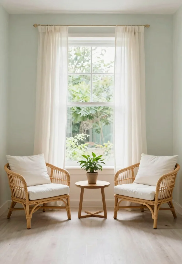 17 Two Chairs Living Room Ideas for Balanced Cozy Layouts - 9. Outdoor-Inspired Living Room 1