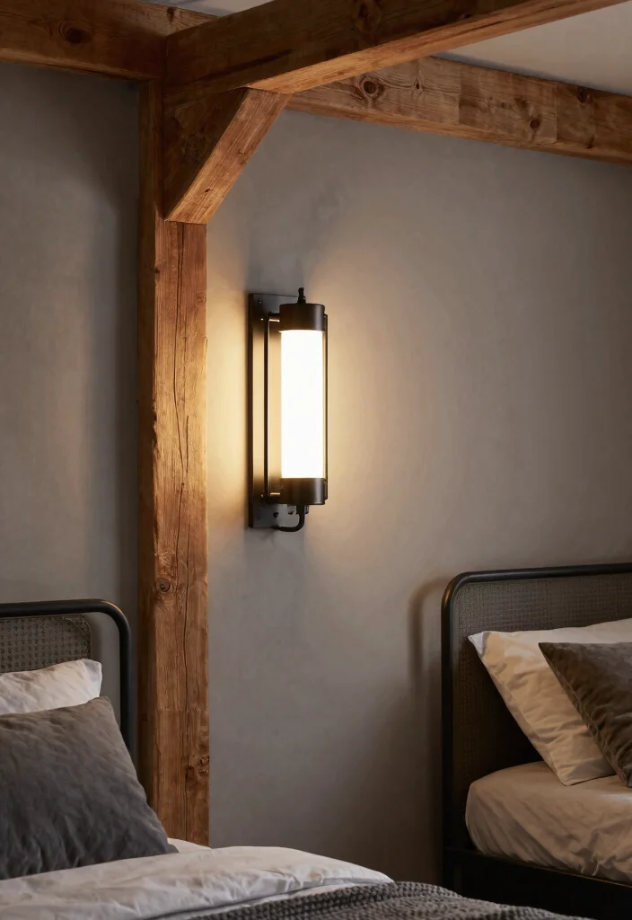17 Wall Lamps Bedroom Ideas to Maximize Space and Create Cozy Lighting - 5. Industrial Style Wall Lamps 1