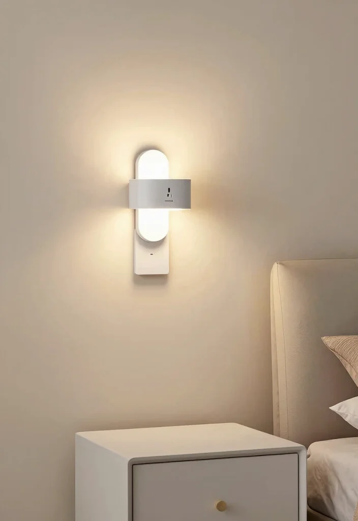 17 Wall Lamps Bedroom Ideas to Maximize Space and Create Cozy Lighting - 6. Double-Functioning Wall Lamps 1