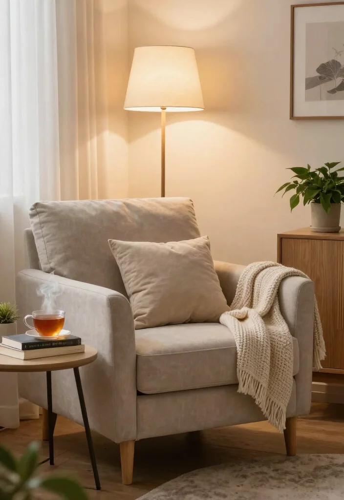 17 Winter Living Room Decor Ideas for Cozy Seasonal Warmth - 10. Cozy Reading Nooks 1