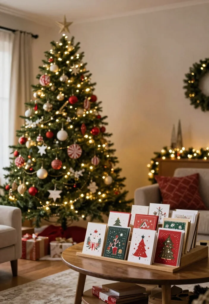 17 Winter Living Room Decor Ideas for Cozy Seasonal Warmth - 17. Celebrate with Holiday Cheer 1