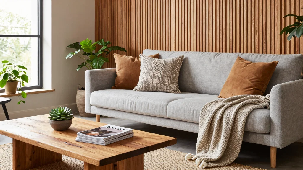 17 Wooden Slat Wall Living Room Ideas: Warm Contemporary Texture