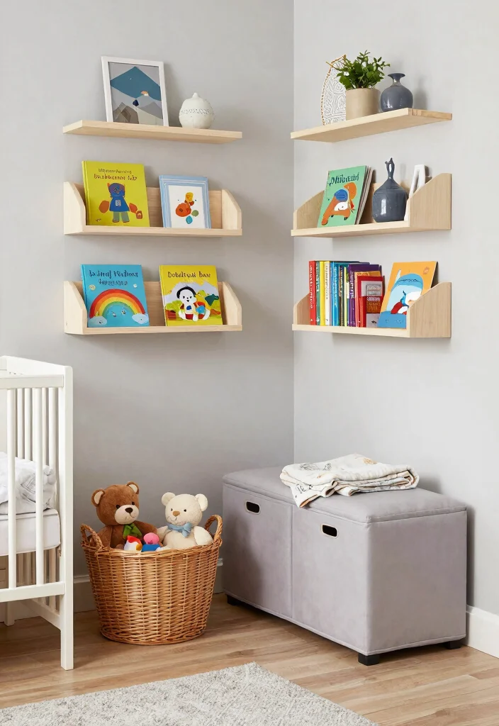 18 Baby Boys Bedroom Ideas: Cute, Calm, and Practical - 4. Multipurpose Storage Solutions 1