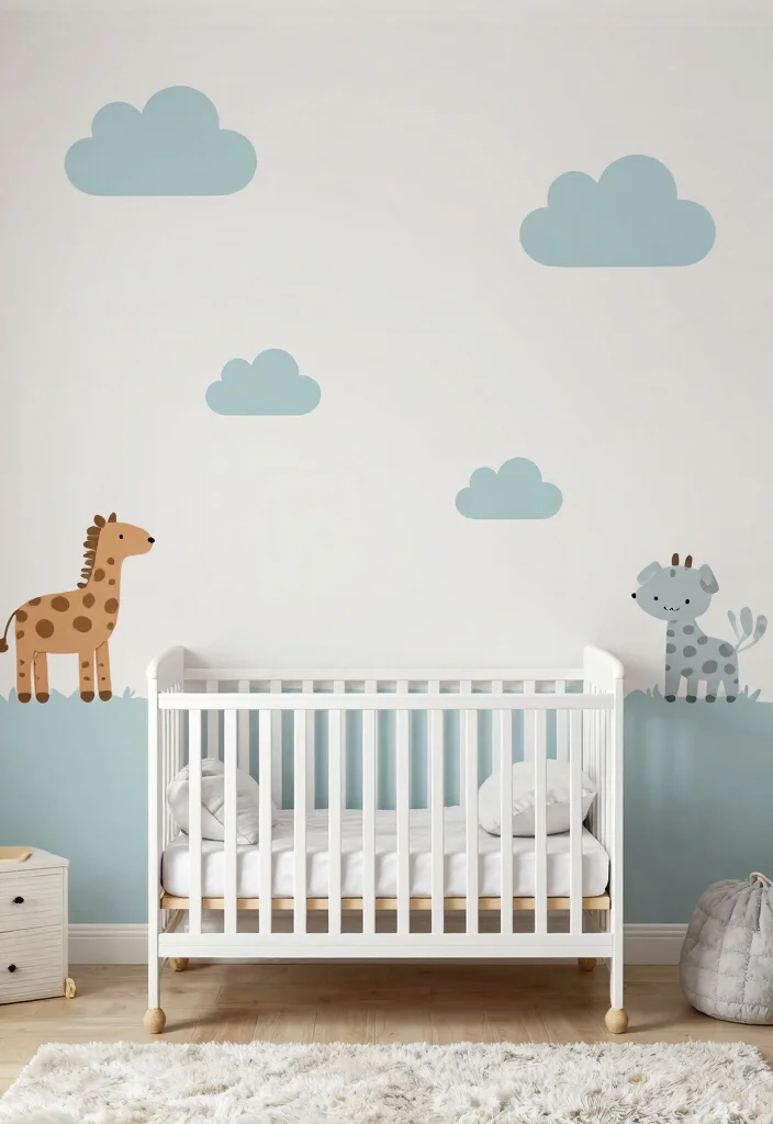 18 Baby Boys Bedroom Ideas: Cute, Calm, and Practical - 6. Whimsical Wall Decals 1
