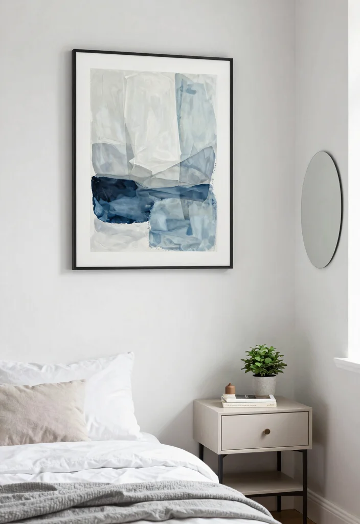 18 Bedroom Designs Small Spaces That Feel Open and Cozy - 5. Minimalist Wall Decor 1