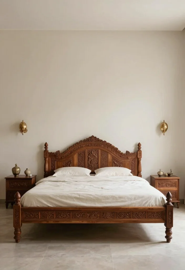 18 Bedroom Ideas Indian Style Elegant Cultural Comfort - 13. Minimalist Indian Aesthetics 1