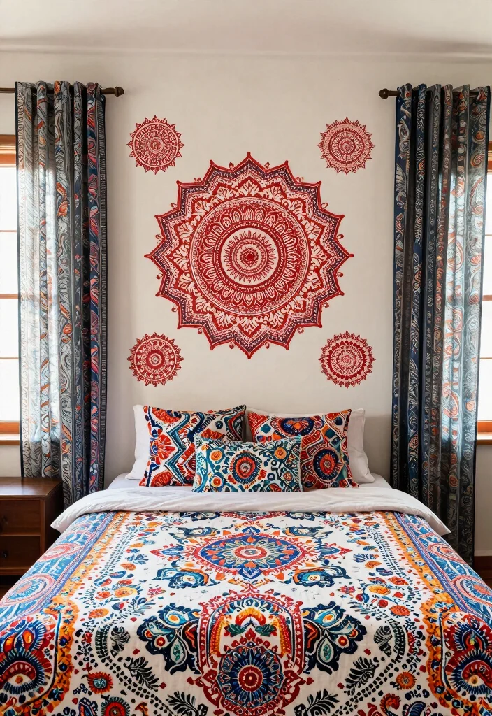 18 Bedroom Ideas Indian Style Elegant Cultural Comfort - 14. Cultural Patterns and Motifs 1