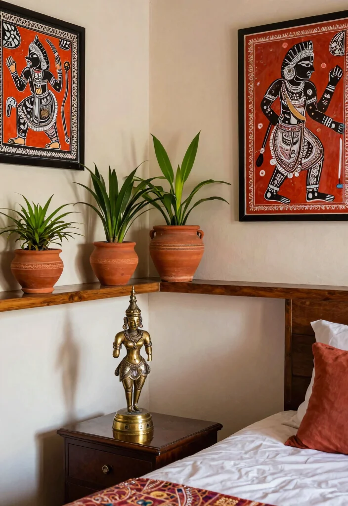 18 Bedroom Ideas Indian Style Elegant Cultural Comfort - 4. Cultural Art and Decor 1