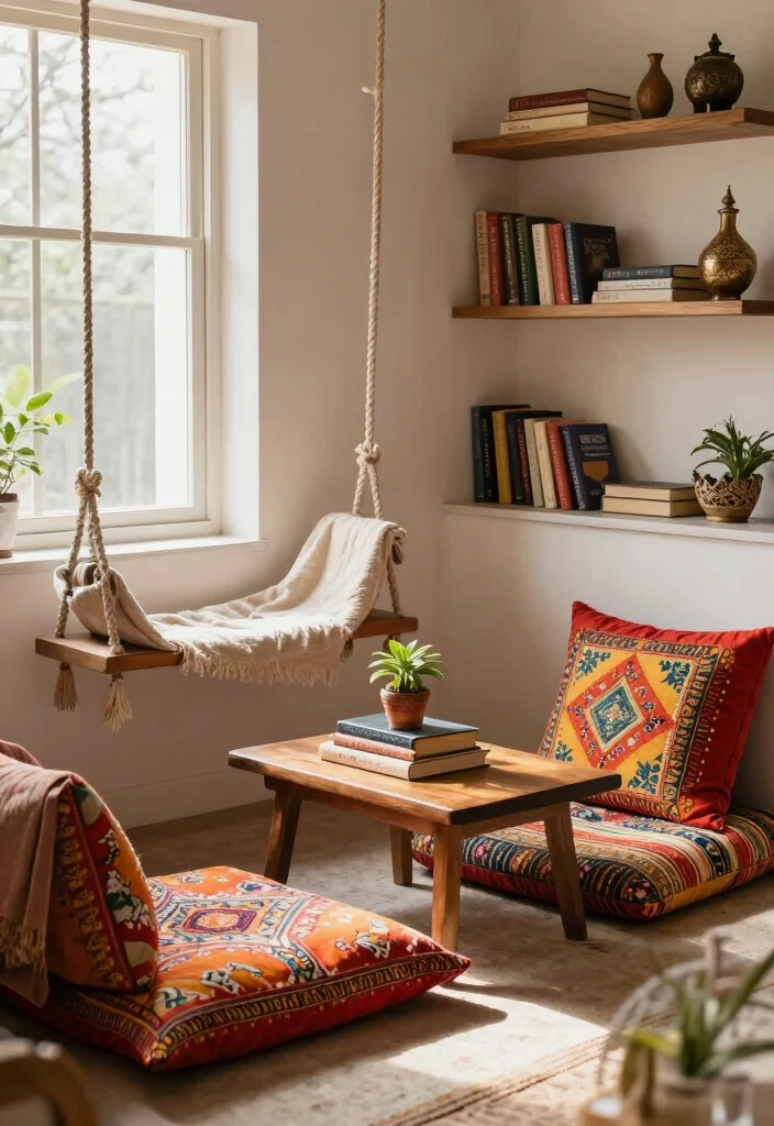 18 Bedroom Ideas Indian Style Elegant Cultural Comfort - 5. A Cozy Reading Nook 1