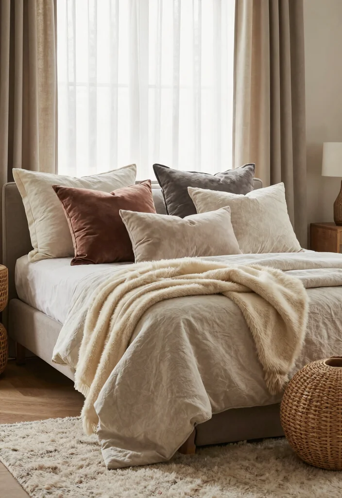 18 Bedroom With Bathroom Open Space Ideas: Luxury Flow - 6. Textural Layering 1