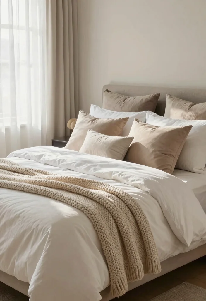 18 Bedroom With Bathroom Open Space Ideas: Luxury Flow - 9. Elegant Textiles 1