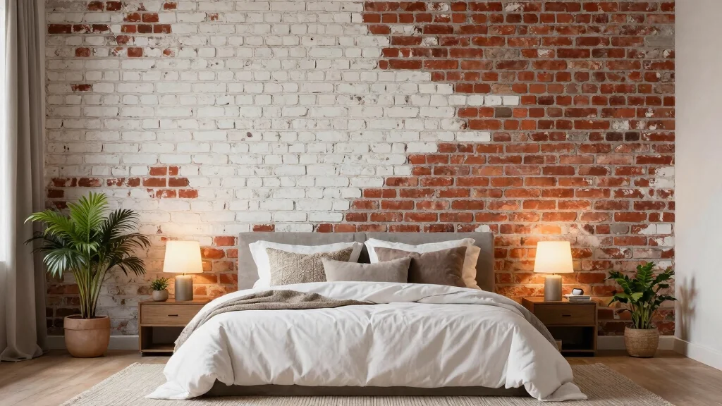 18 Brick Accent Wall Bedroom Ideas: Rustic Modern Texture