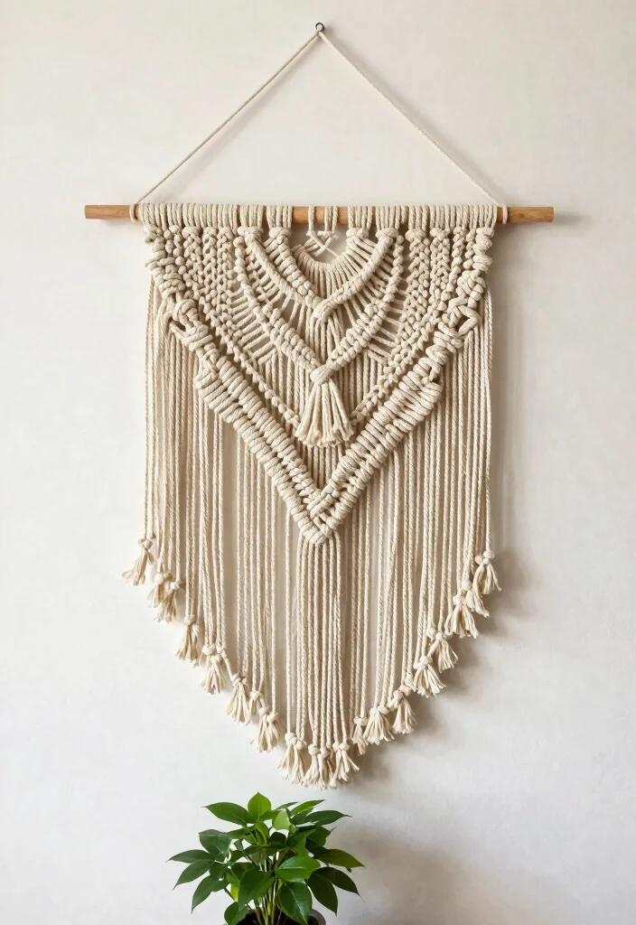 18 DIY Living Room Wall Decor Ideas: Creative & Budget Friendly - 9. Macrame Wall Hangings 1
