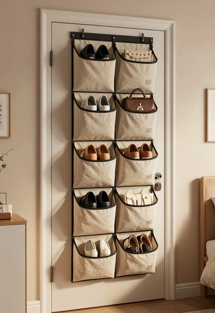 18 Extra Storage Ideas for Your Bedroom: Hidden Smart Solutions - 13. Over-the-Door Storage 1
