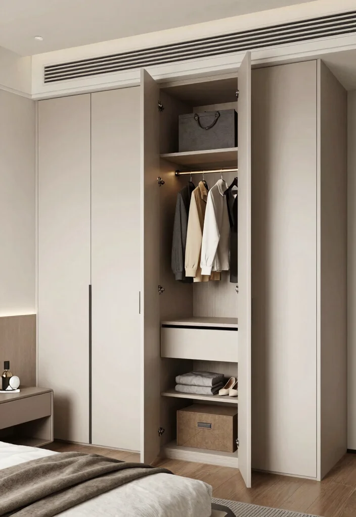 18 Extra Storage Ideas for Your Bedroom: Hidden Smart Solutions - 15. Built-in Wardrobes 1