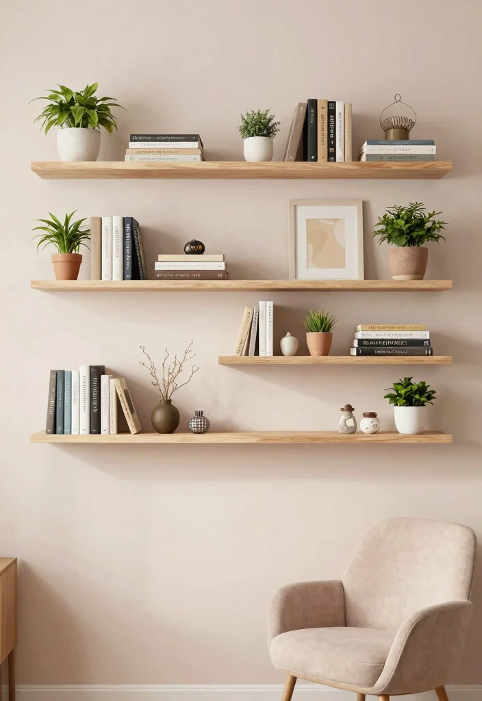 18 Extra Storage Ideas for Your Bedroom: Hidden Smart Solutions - 2. Floating Shelves 1