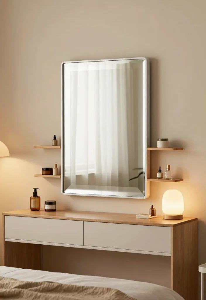 18 Extra Storage Ideas for Your Bedroom: Hidden Smart Solutions - 9. Smart Storage Mirrors 1
