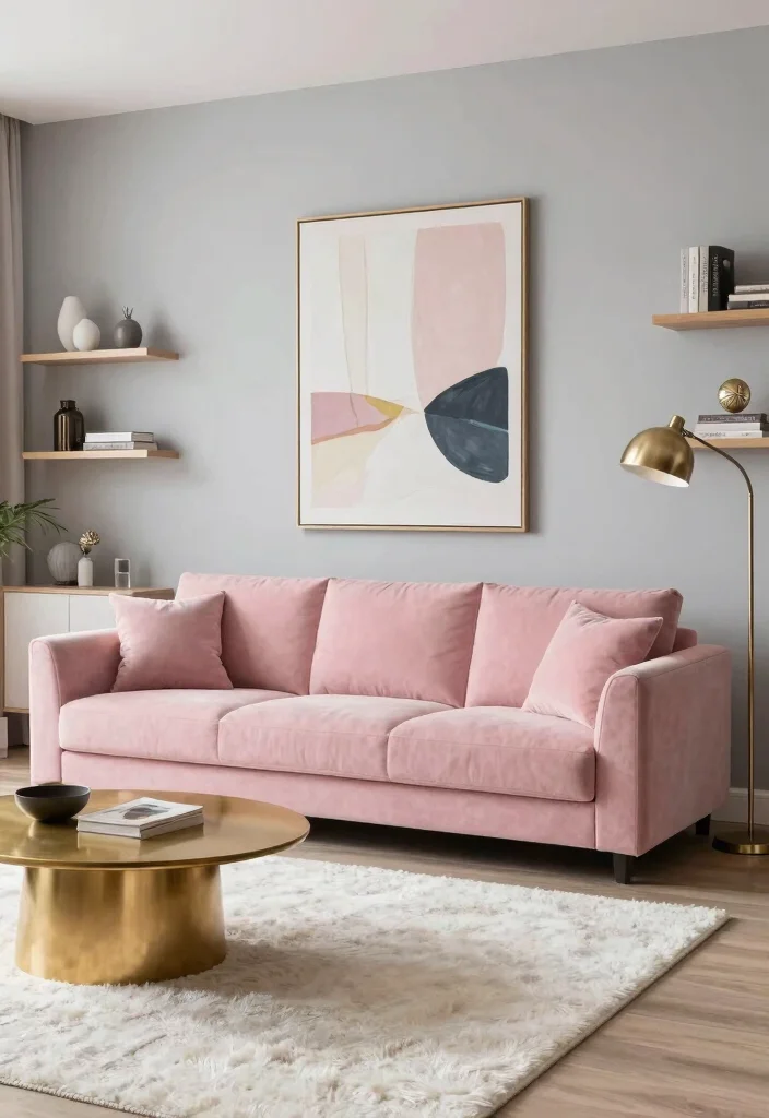 18 Modular Sofa Living Room Ideas: Flexible Contemporary Living - 2. Soft Pastels for Modern Elegance 1