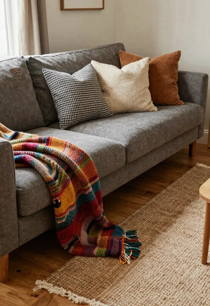 18 Modular Sofa Living Room Ideas: Flexible Contemporary Living - 7. Layering Textures for Depth 1