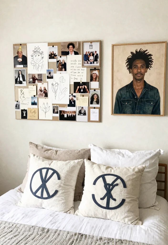 18 Room Ideas for Teenagers: Trendy Personal Spaces with Bohemian Vibes - 11. Personalized Decor Items 1