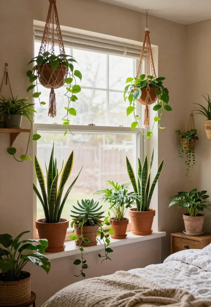 18 Room Ideas for Teenagers: Trendy Personal Spaces with Bohemian Vibes - 4. Earthy Greenery 1