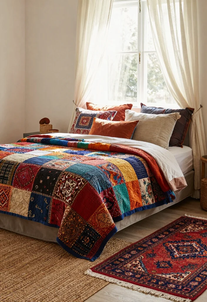 18 Room Ideas for Teenagers: Trendy Personal Spaces with Bohemian Vibes - 5. Layered Textiles 1