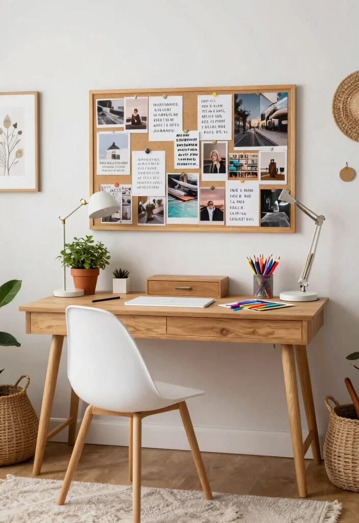 18 Room Ideas for Teenagers: Trendy Personal Spaces with Bohemian Vibes - 6. Creative Desk Space 1