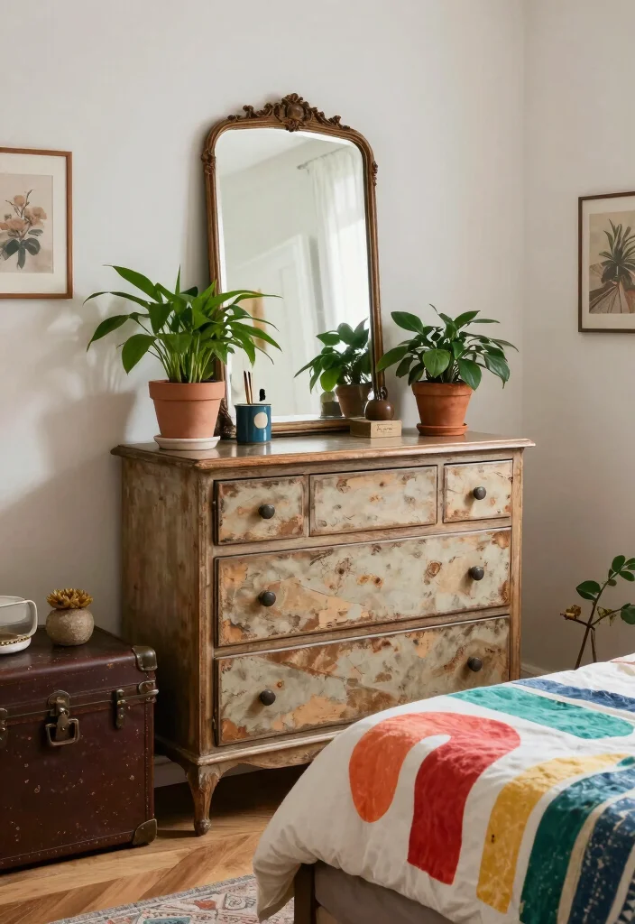 18 Room Ideas for Teenagers: Trendy Personal Spaces with Bohemian Vibes - 8. Vintage Finds 1