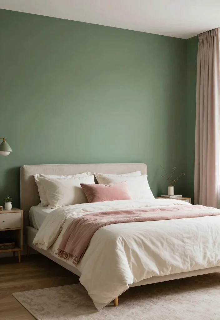 18 Sage Green Bedroom Decor Ideas: Cozy, Trendy, Aesthetic - 17. Color Coordination 1
