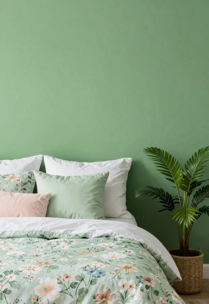 18 Sage Green Bedroom Decor Ideas: Cozy, Trendy, Aesthetic - 18. Seasonal Decor Changes 1