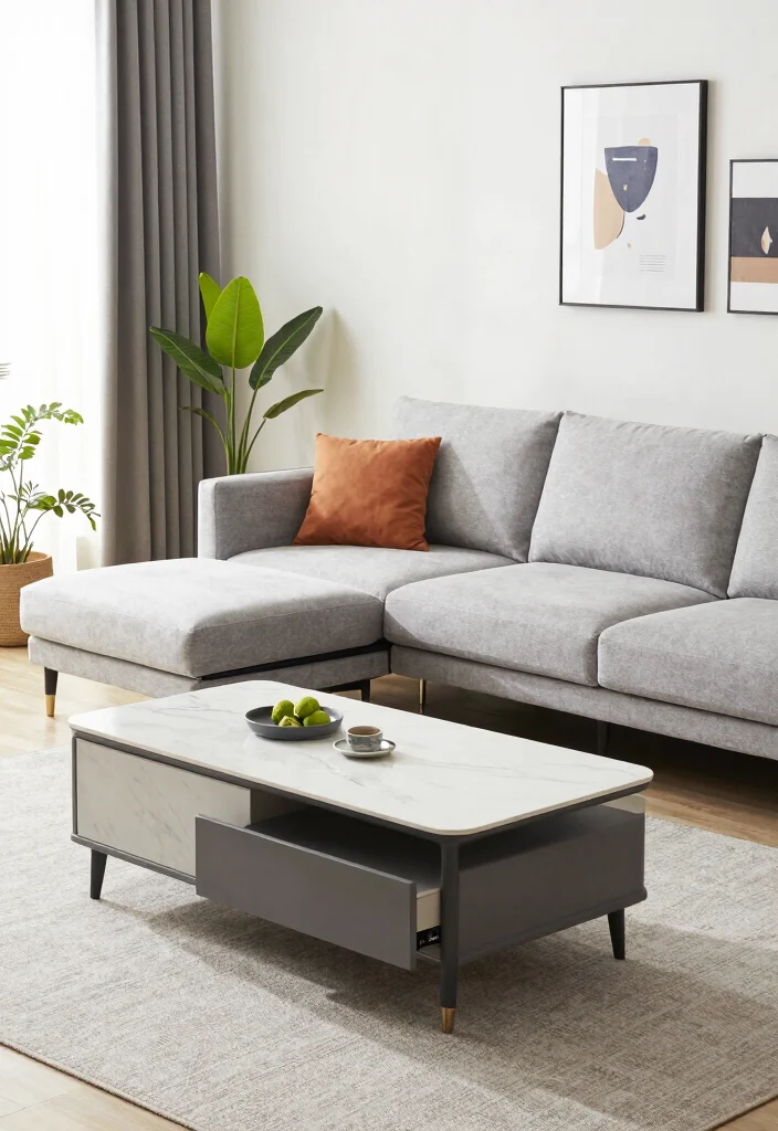 18 Small Apartment Living Room Decor Ideas Smart and Stylish - 1. Embrace Multifunctional Furniture 1