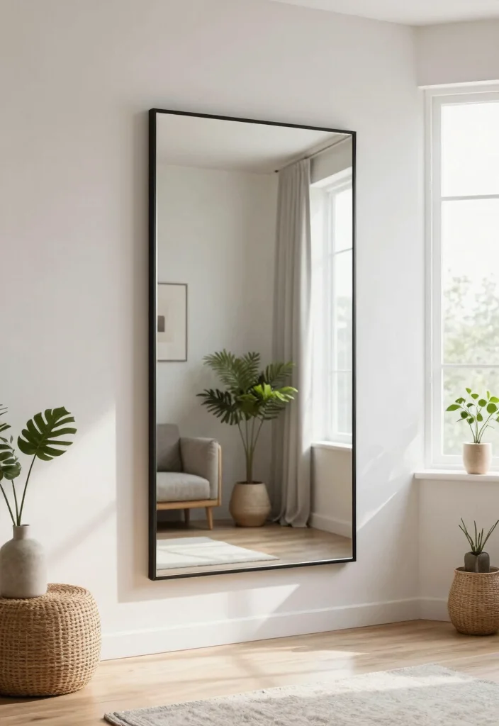 18 Small Apartment Living Room Decor Ideas Smart and Stylish - 11. Utilize Mirrors for Illusion of Space 1