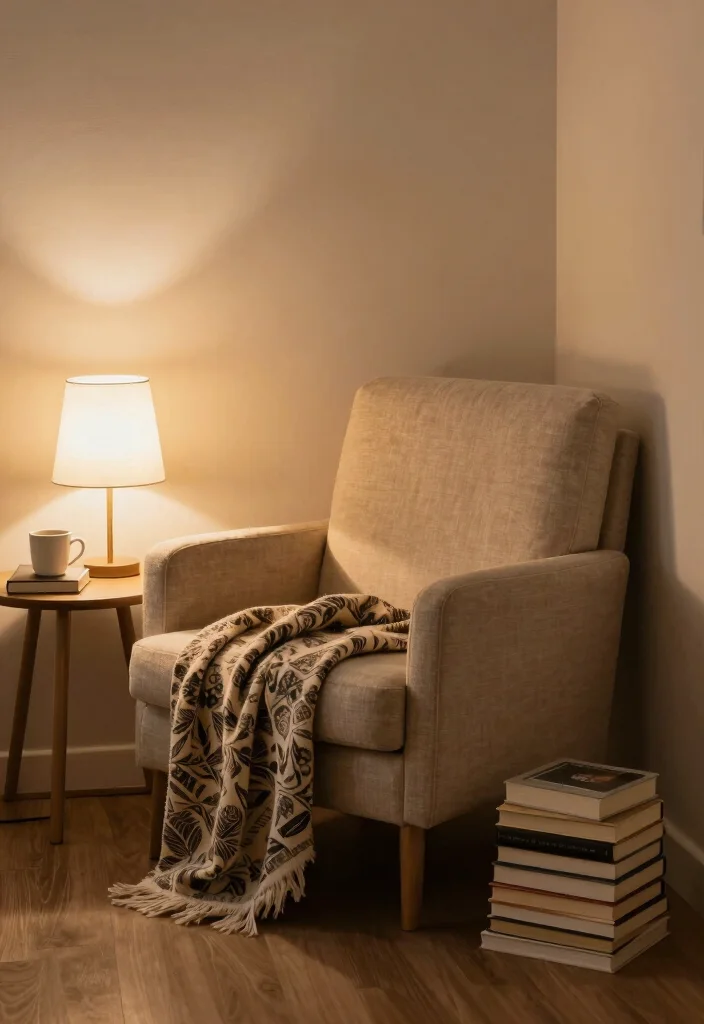 18 Small Apartment Living Room Decor Ideas Smart and Stylish - 12. Create a Cozy Reading Nook 1